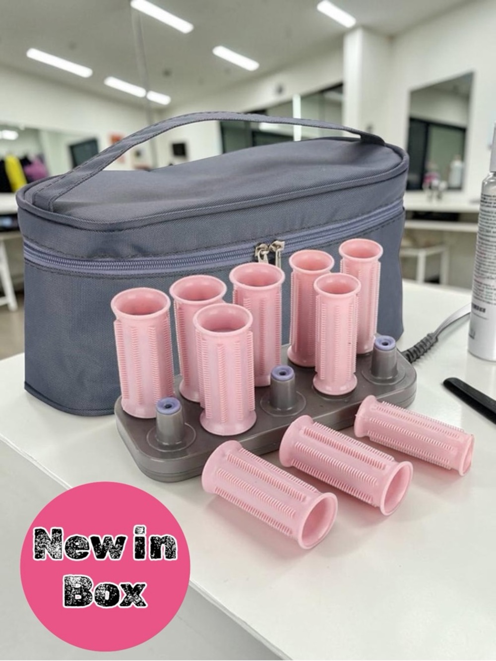 💇‍♀️ Jian Wang Electronic Hair Curlers – Travel Size Hot Rollers Set (10 Pc)